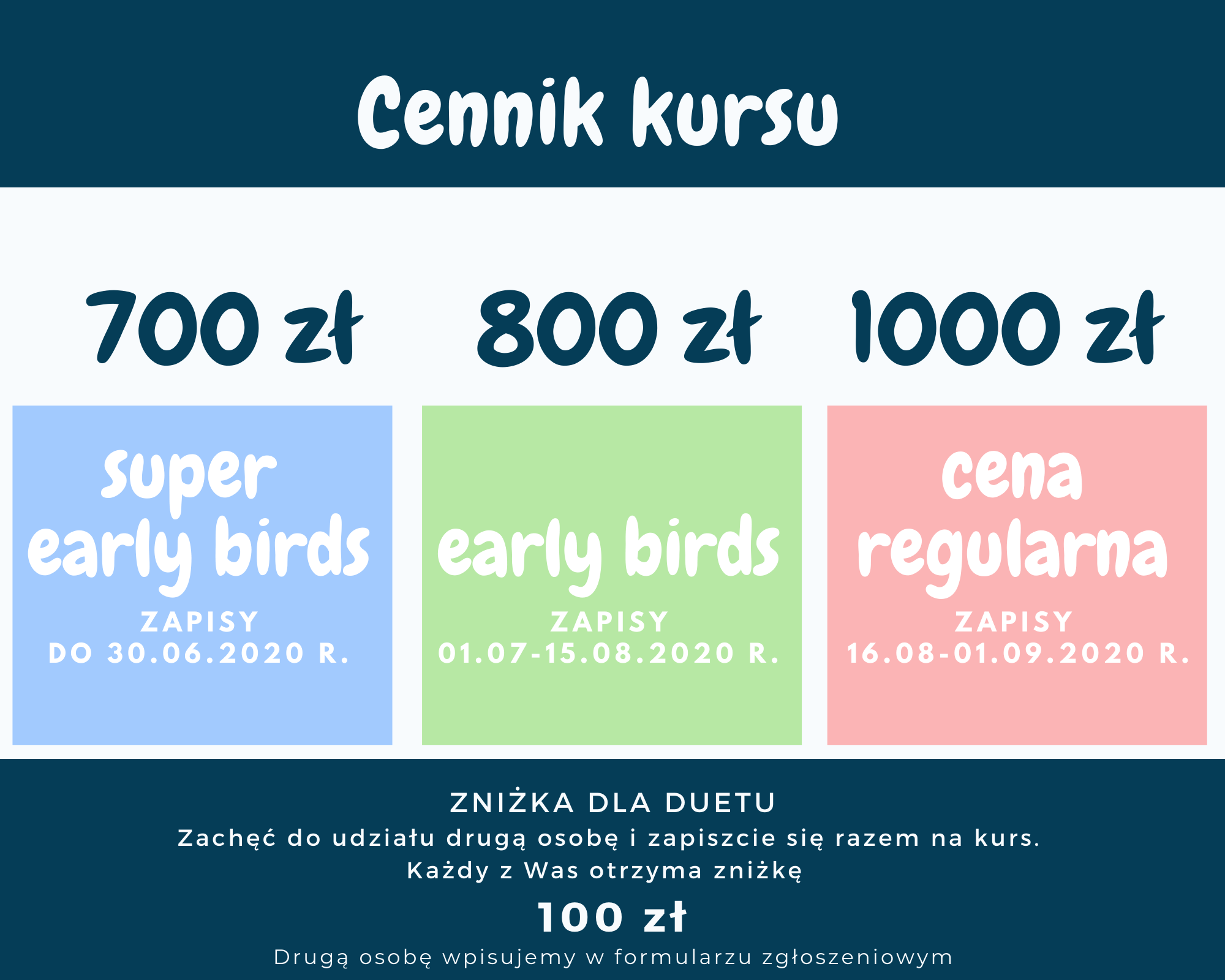 cennik kursu edukacji spersonalizowanej
